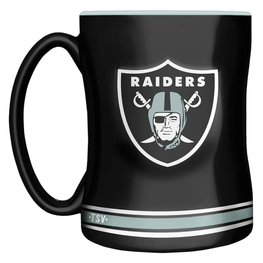 The Sports Vault NFL Las Vegas Raiders 14oz Sculpted Mug