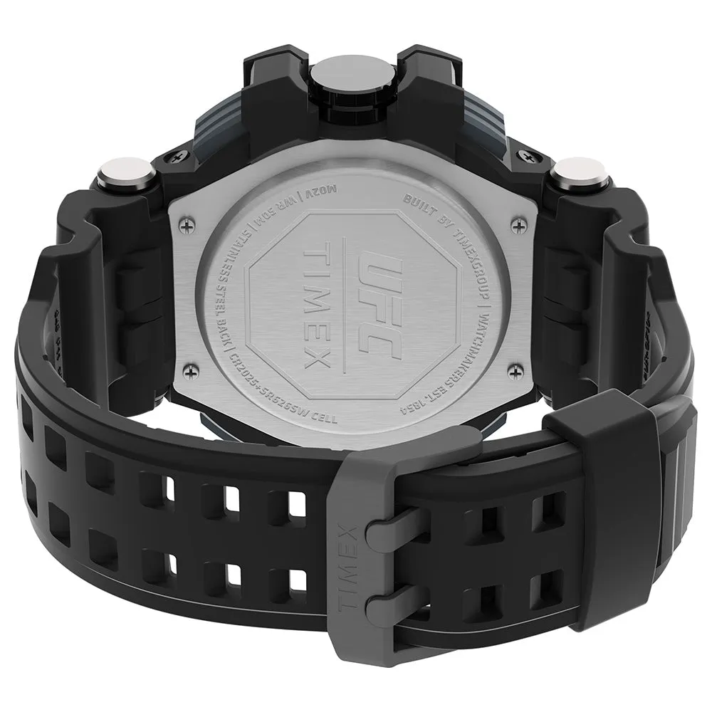 TimexUFC TW5M51800 Combat Black Silicone Mens Watch