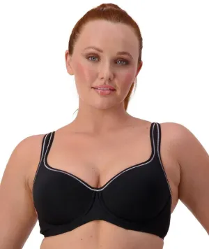 Triumph Triaction Racerback Sports Bra - Black