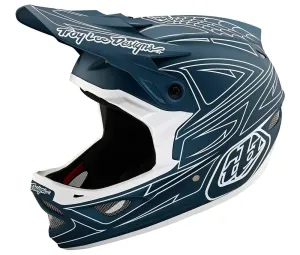 Troy Lee Designs D3 Fiberlite Helmet Blue 2X-Large