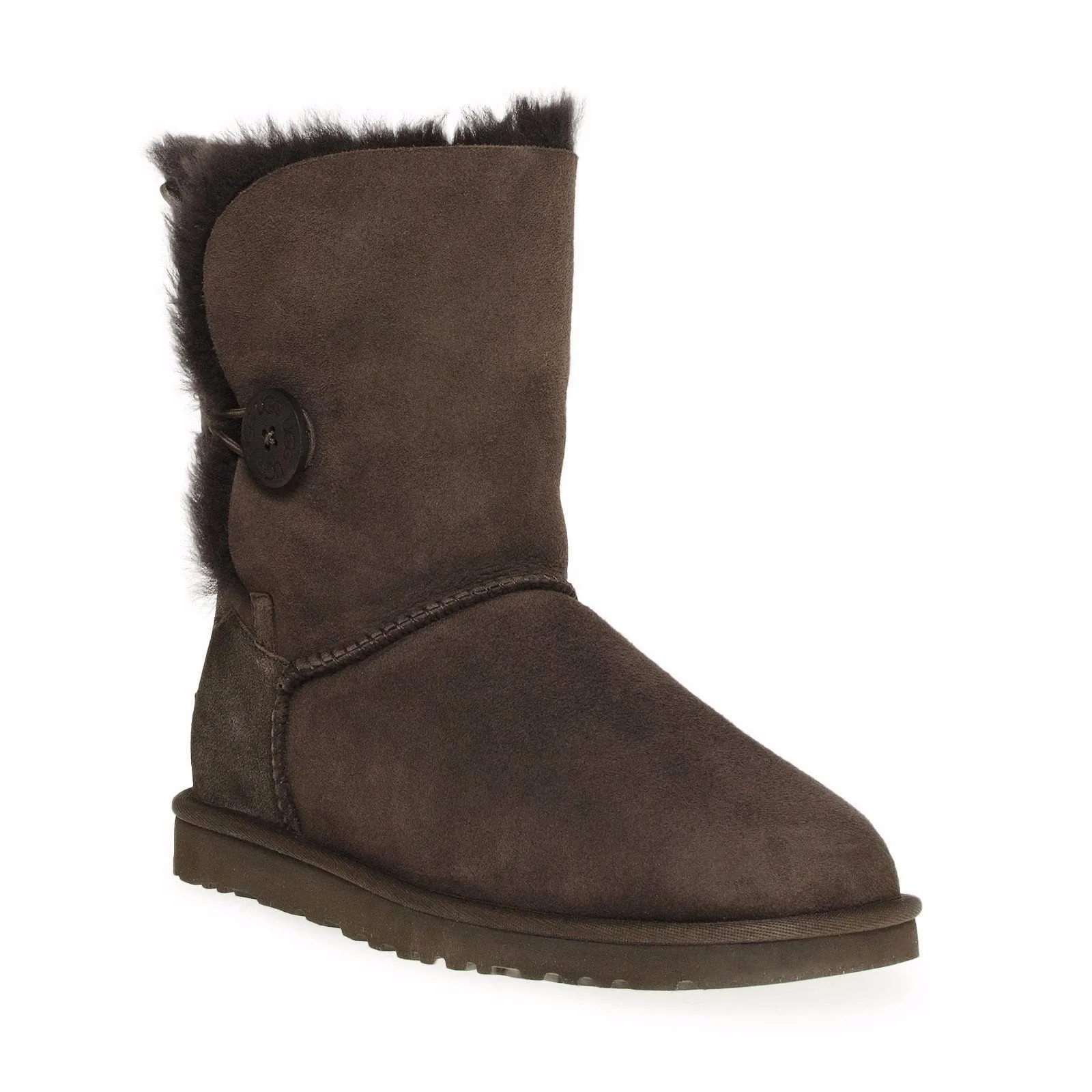 UGG Bailey Button Chocolate Boots