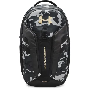 Under Armour Adult Hustle Pro Backpack , Black (002)/Metallic Gold , One Size Fits All