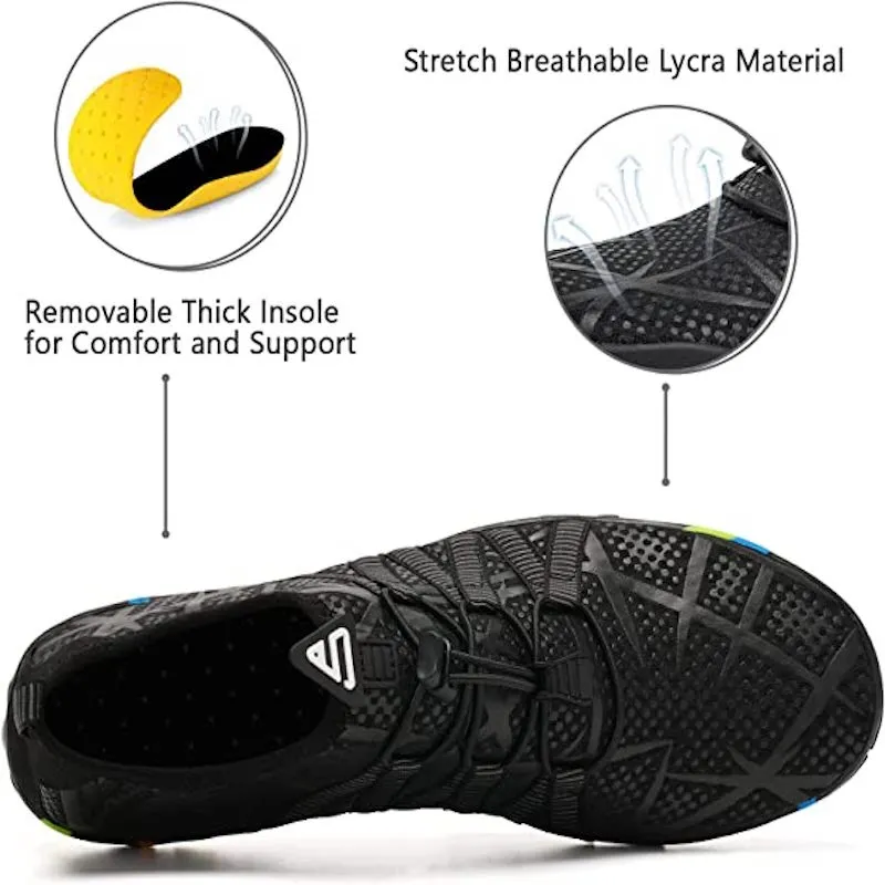 Unisex Aquatic Sports Lace Free Shoes For Yoga Beach Swim