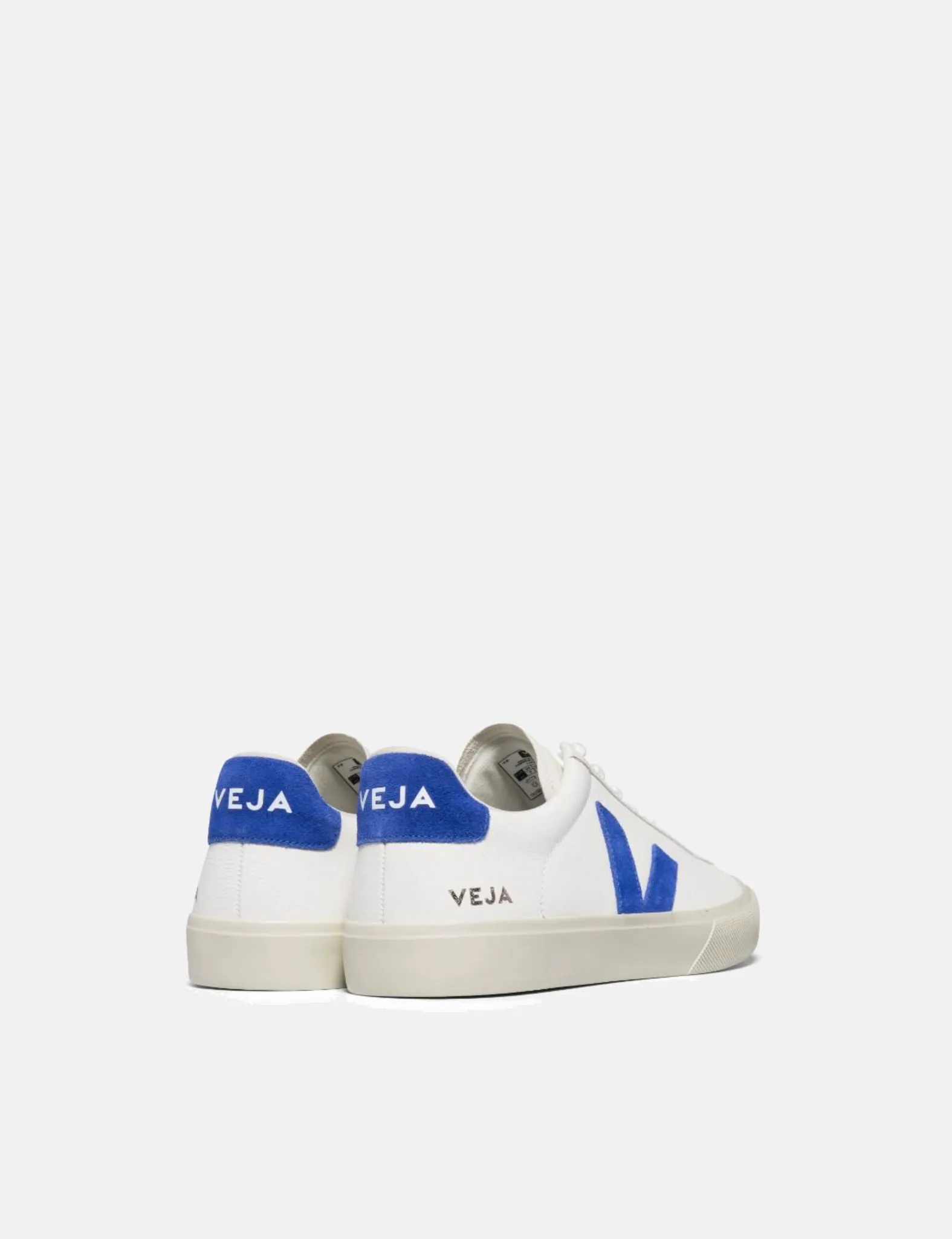 Veja Campo Trainers (CF Leather) - Extra White/Paros Blue