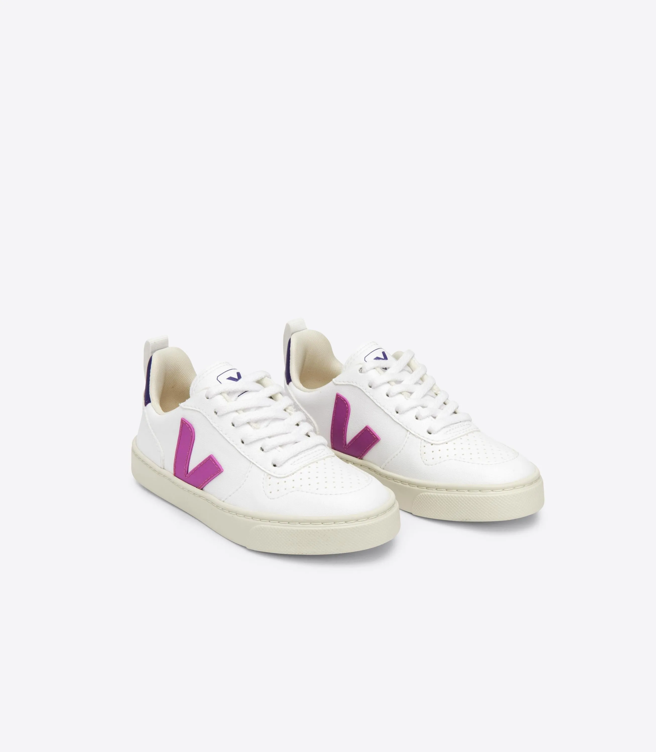 Veja V-10 Lace Girls White Ultraviolet Purple Trainer