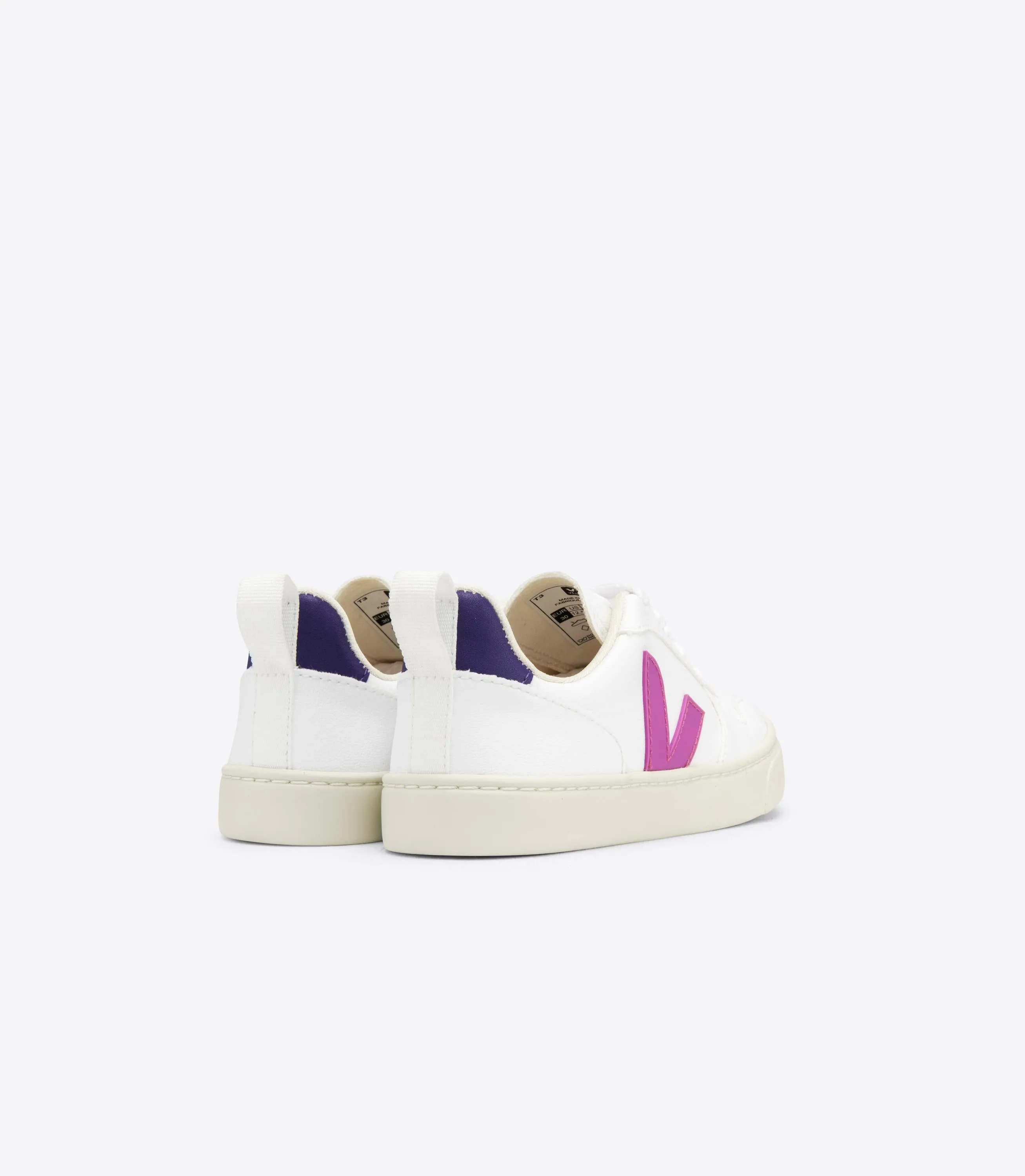 Veja V-10 Lace Girls White Ultraviolet Purple Trainer