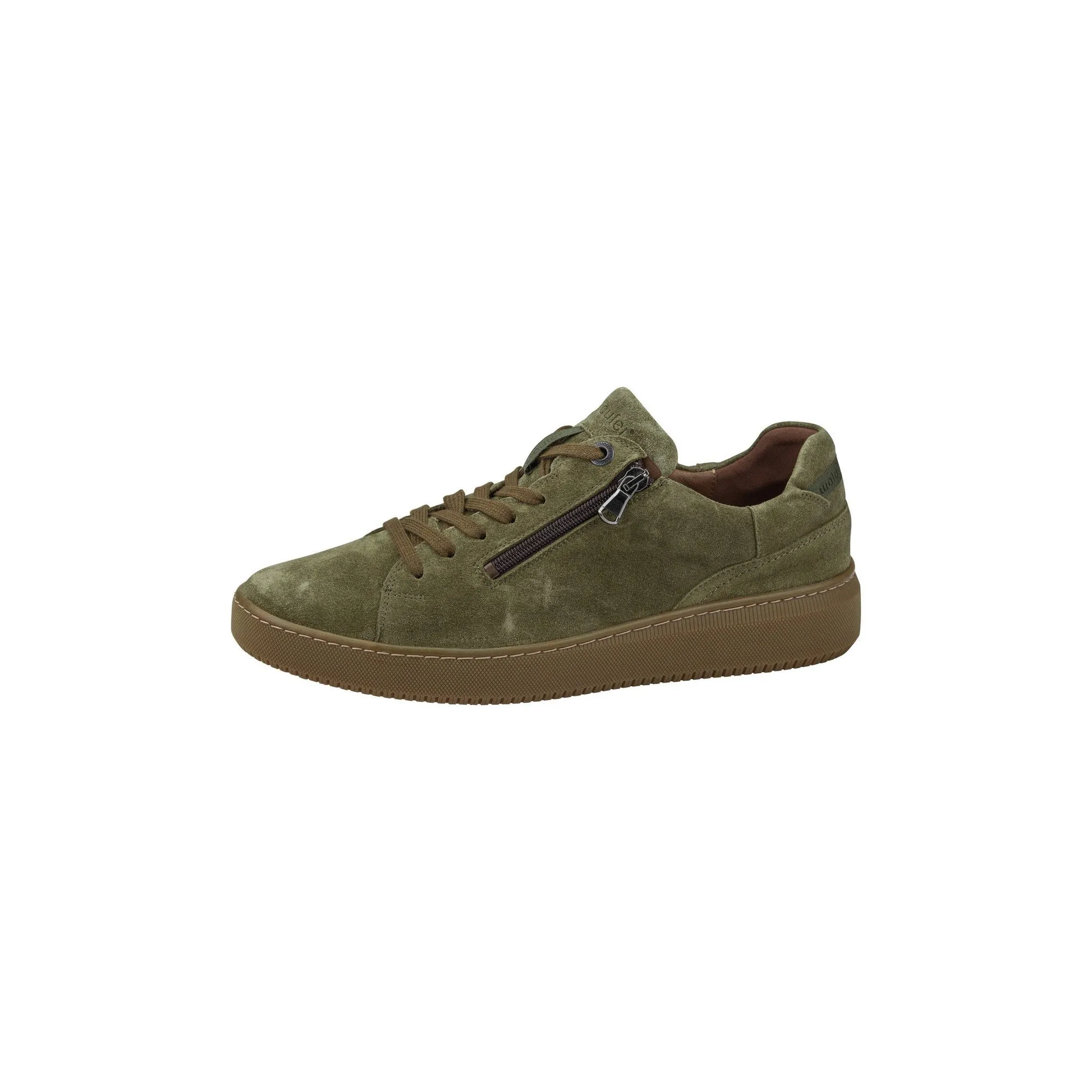 Waldlaufer 724005 195 225 H-Johann Mens Dark Green Suede Lace Up Trainers