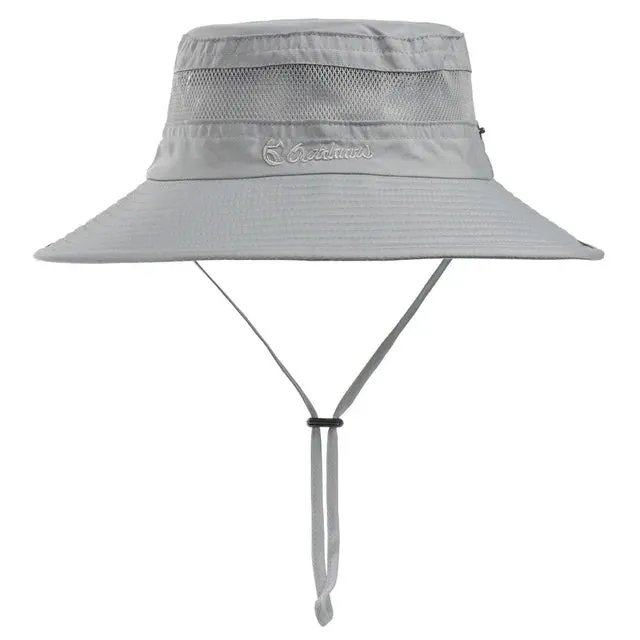 Wide Brim Fisherman's Hat Outdoor Breathable Boonie Hat