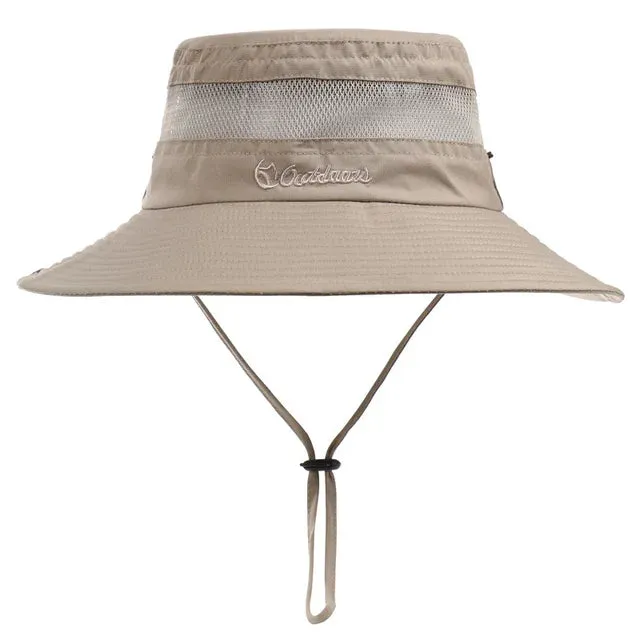 Wide Brim Fisherman's Hat Outdoor Breathable Boonie Hat