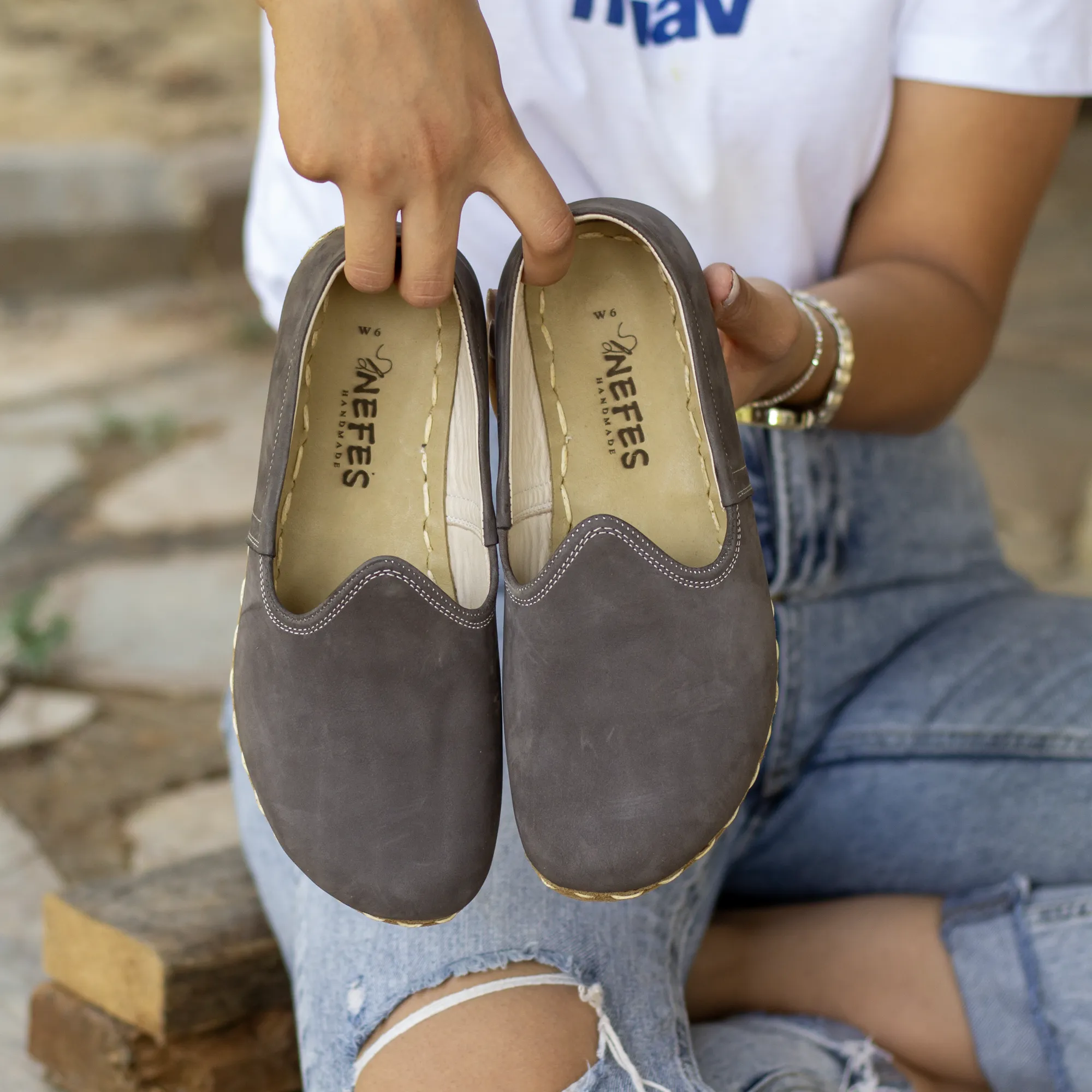 Women's Barefoot Shoes - Nubuck Gray