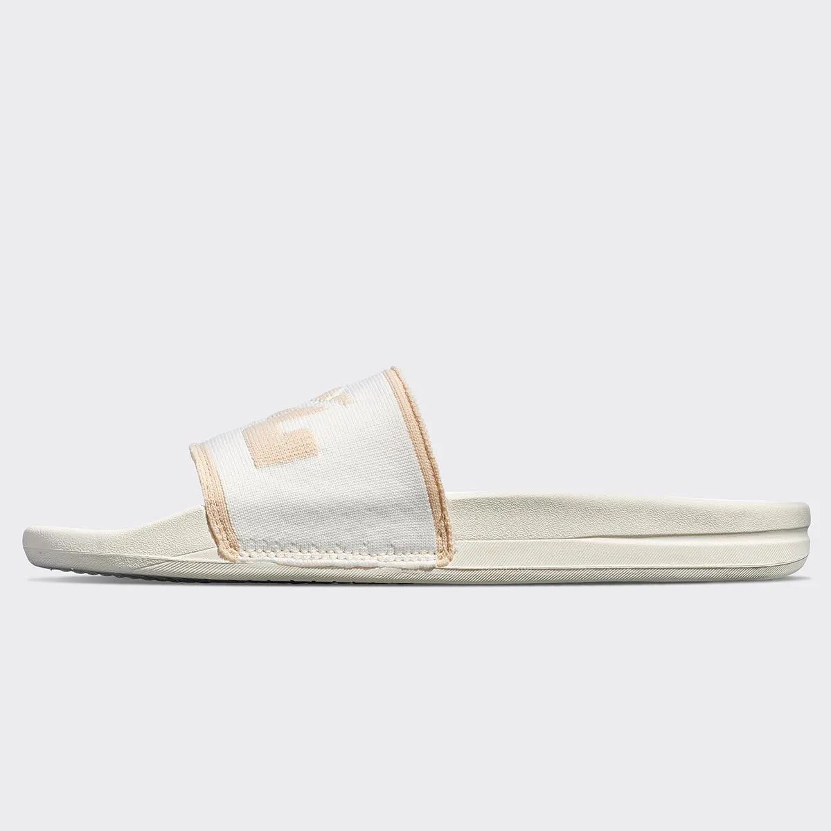 Women's Big Logo TechLoom Slide Ivory / Warm Silk