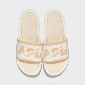 Women's Big Logo TechLoom Slide Ivory / Warm Silk