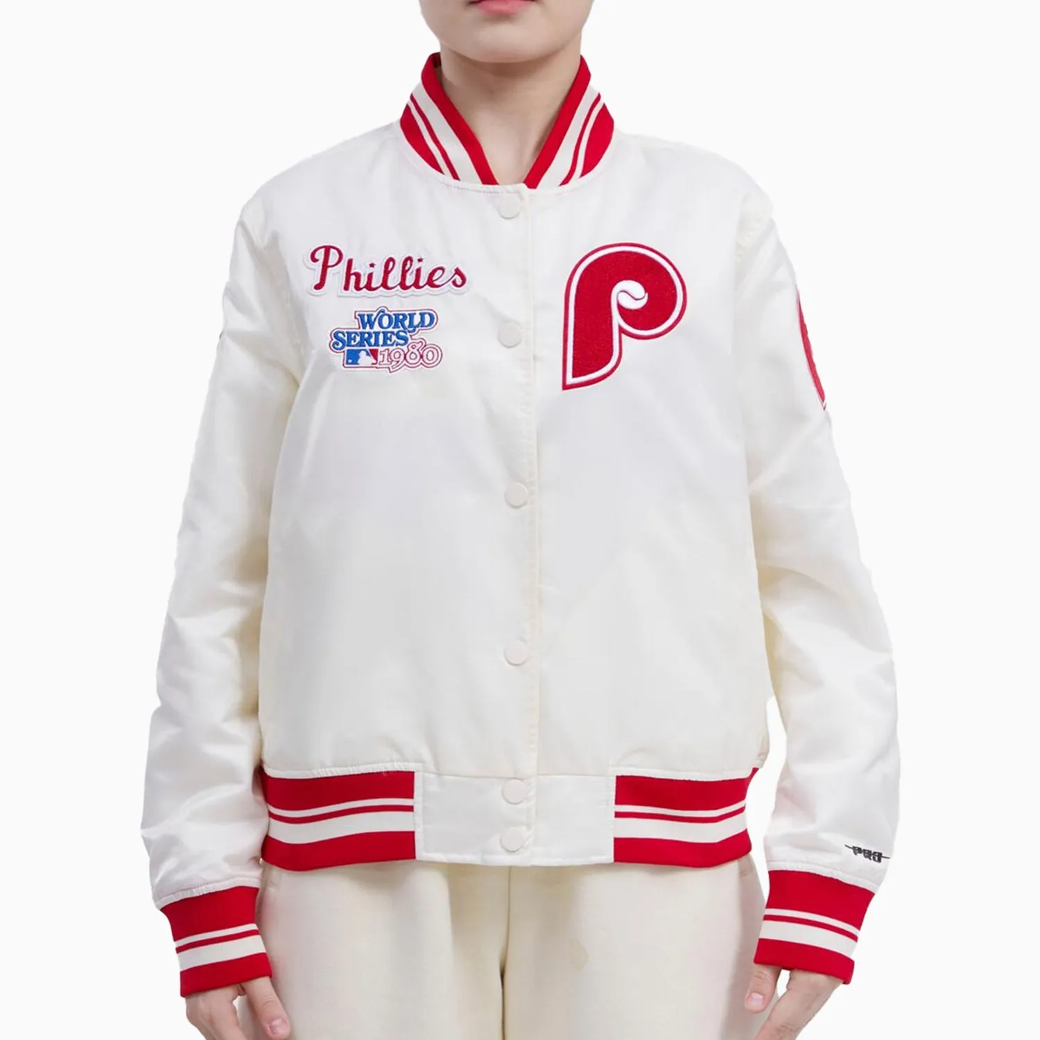 Women's Philadelphia Phillies MLB Rib Satin Jacket