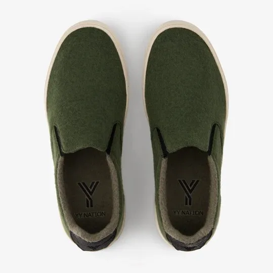 YY Nations Shoes Nimbo Wool Color Forest Night / Natural Pair of Shoes