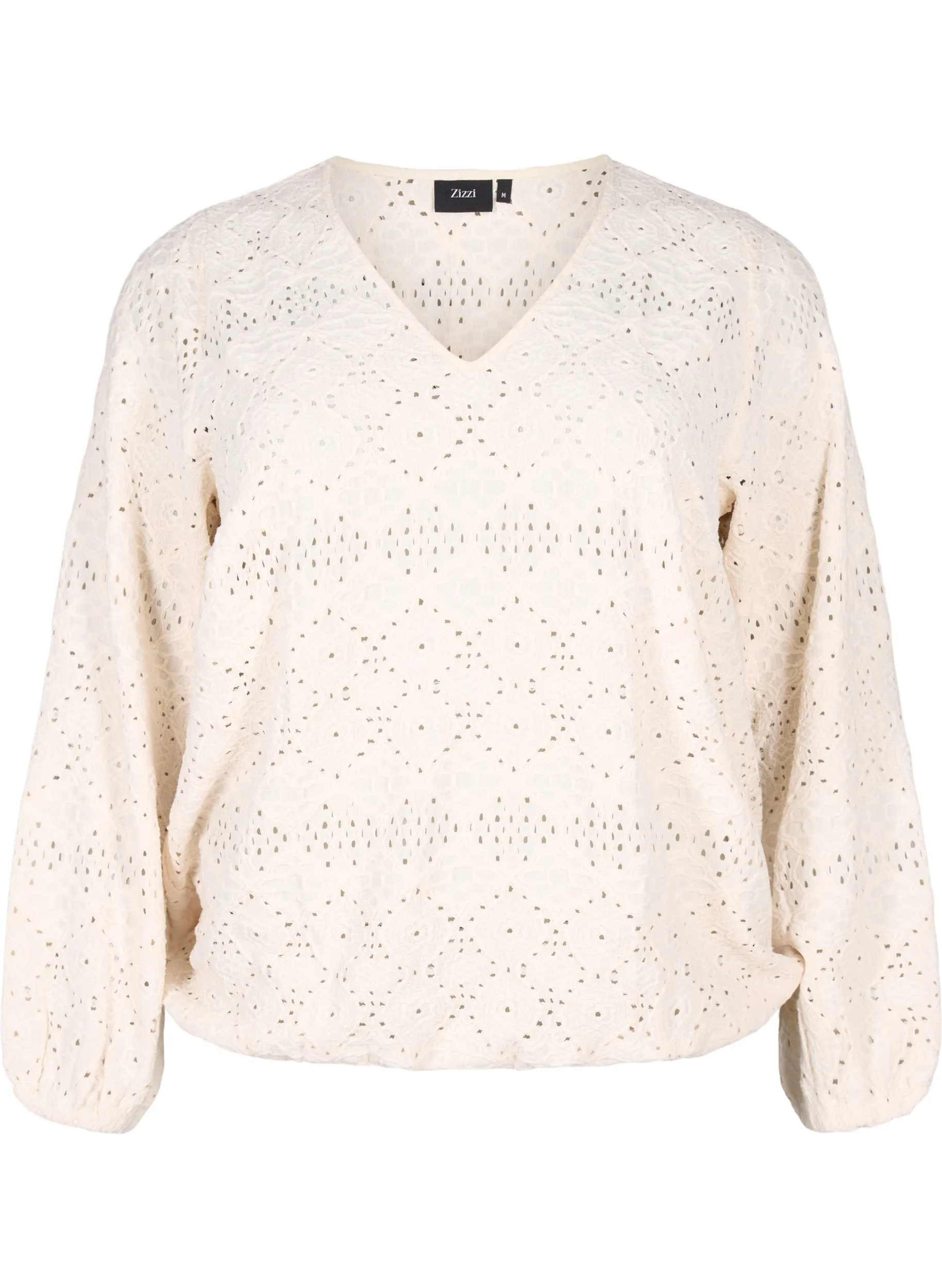 Zizzi Lisa Blouse in Cream